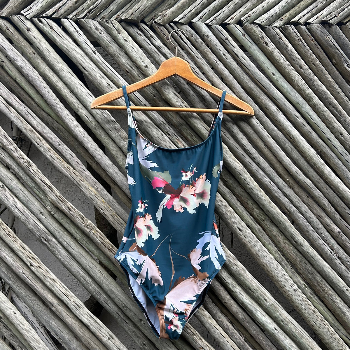 Teal Sea Strap Swimsuit