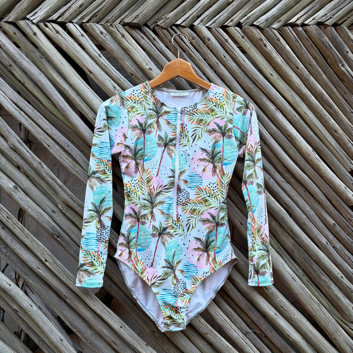 Palm Beach Front Zip Swimsuit