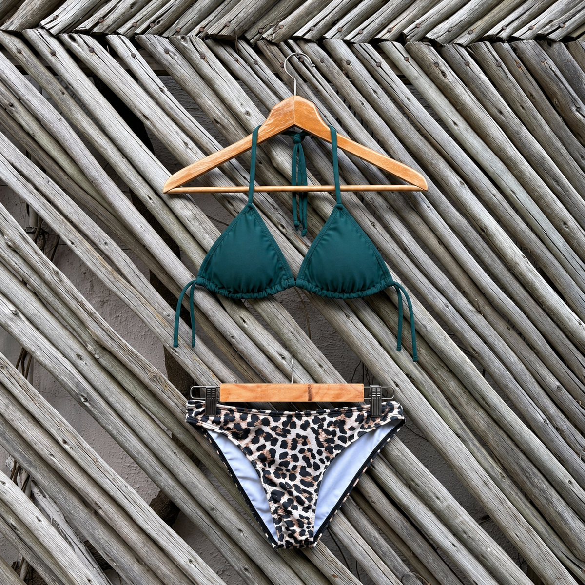 Fynbos Triangle Bikini / Leopard Bottoms