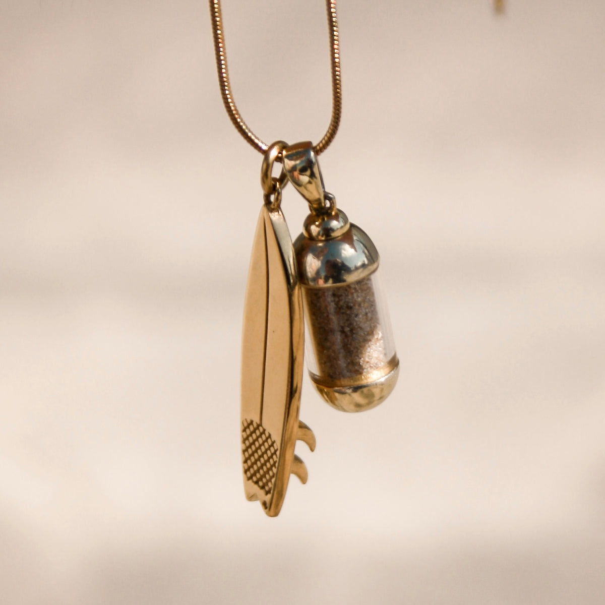 Gold Shortboard Necklace