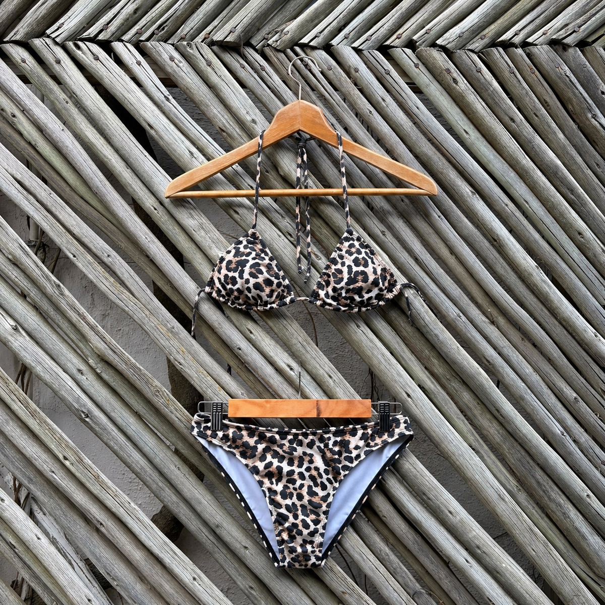 Leopard Love Triangle Bikini