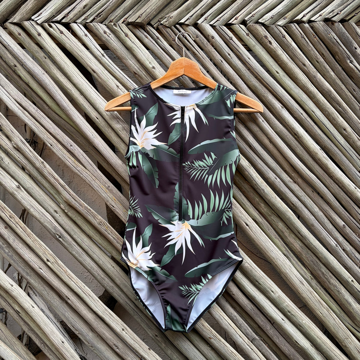 Cyprus Breeze Sleeveless Front Zip Swimsuit