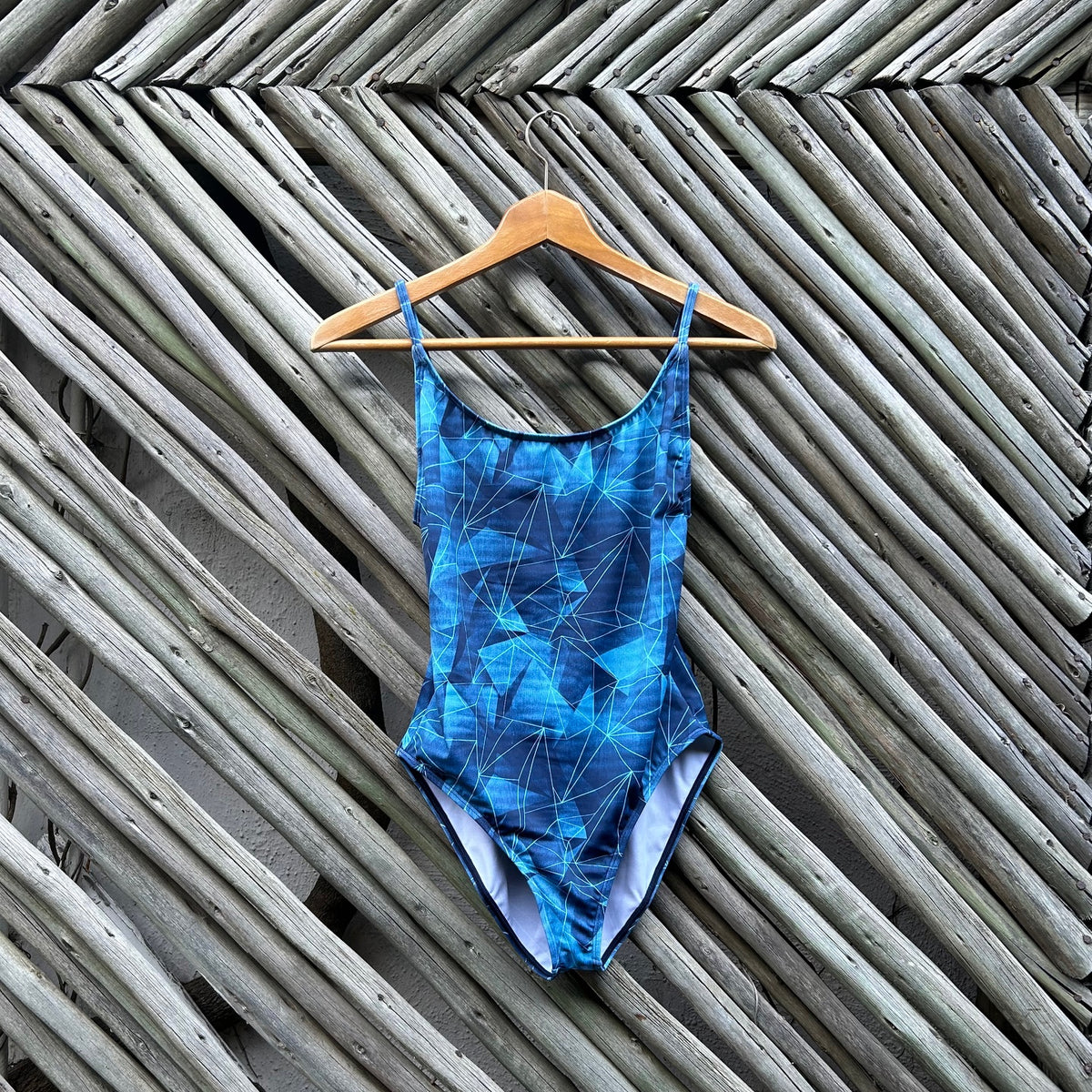 Blue Diamond Low Back Strap Swimsuit