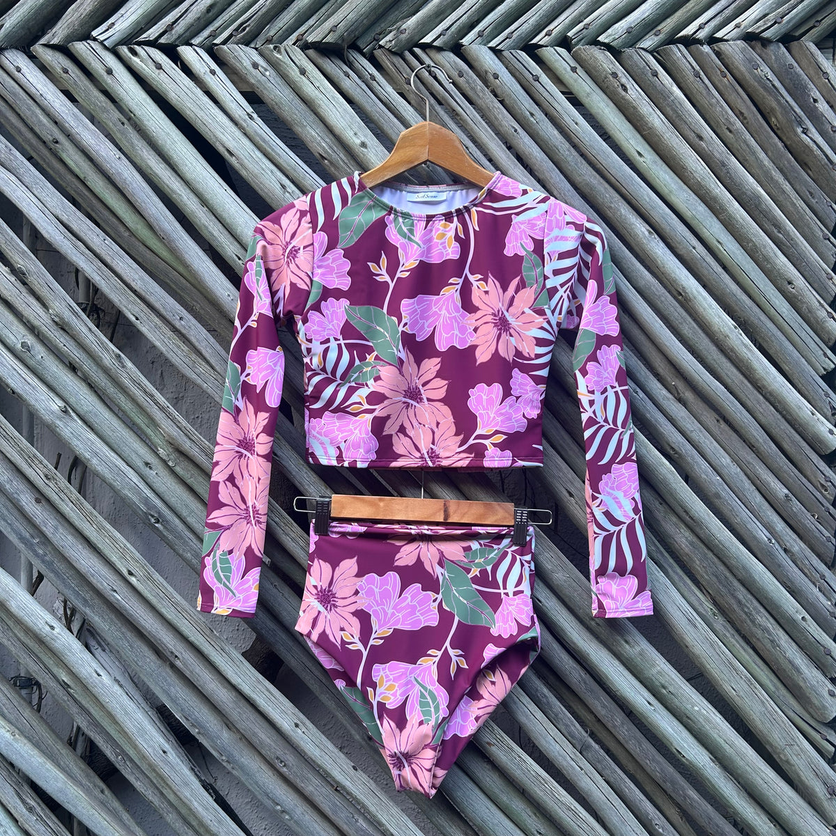 Floral Reef Two Piece High Waist