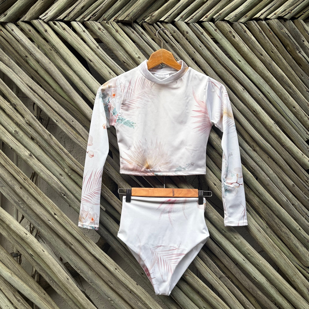 Champagne Two Piece High Waist