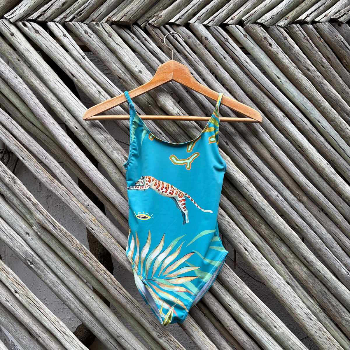 Jungle Jaguar Youth Strap Swimsuit