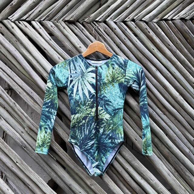 Emerald Sea Youth Front Zip Swimsuit