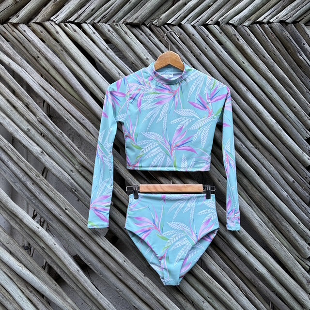 Maui Blue Two Piece High Waist