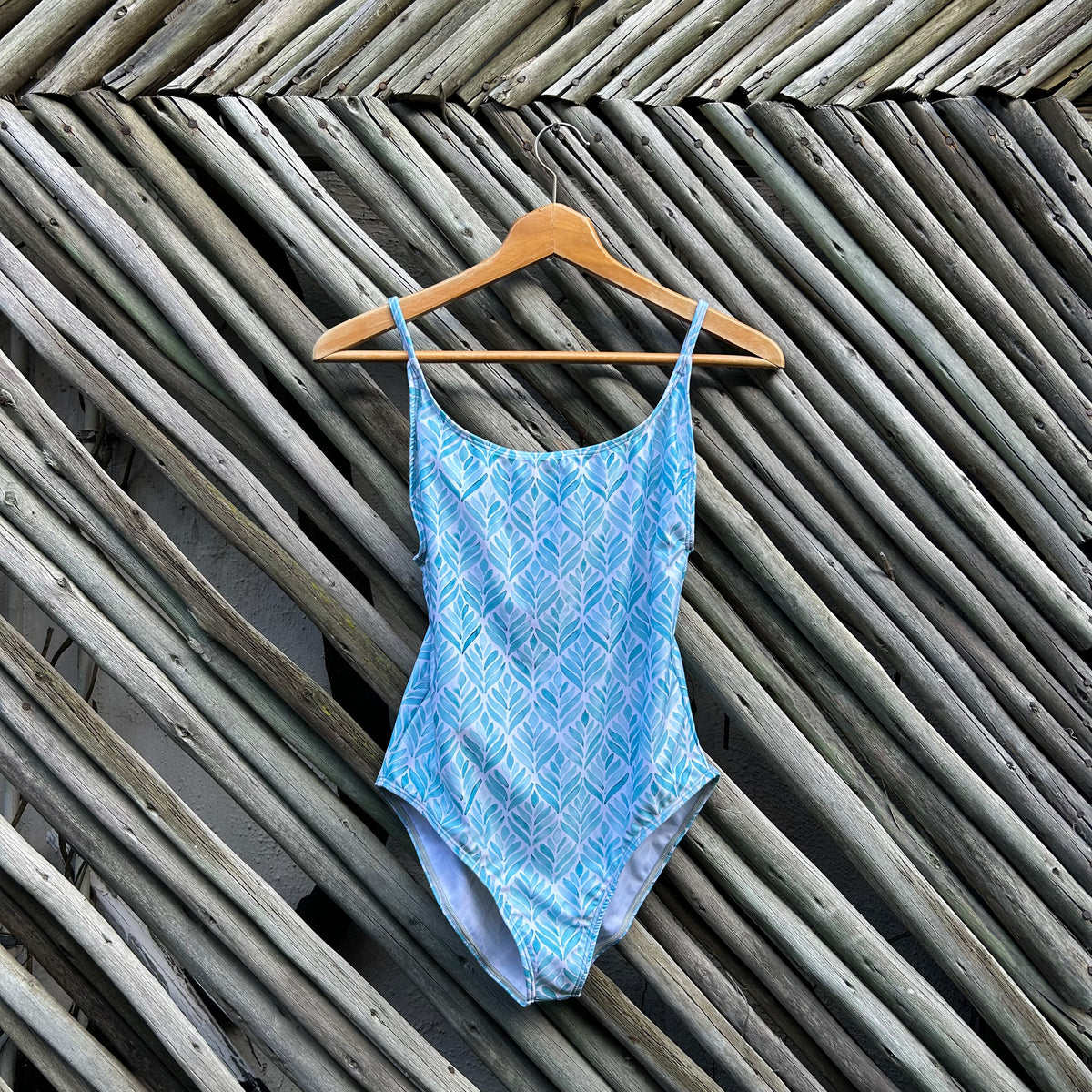 Pearl Blue Youth Strap Swimsuit