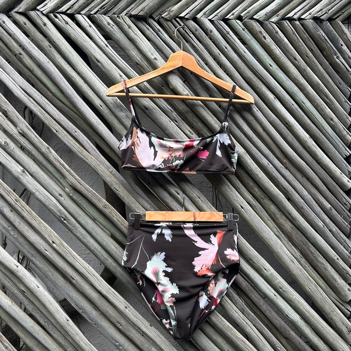 Bronze Teal Sea High Waist Bikini