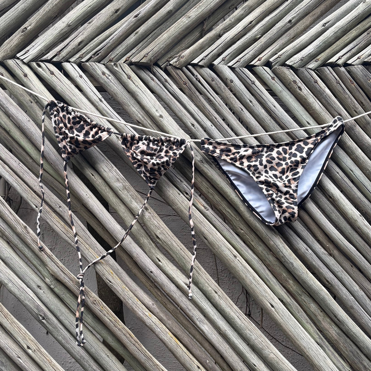 Leopard Love Triangle Bikini